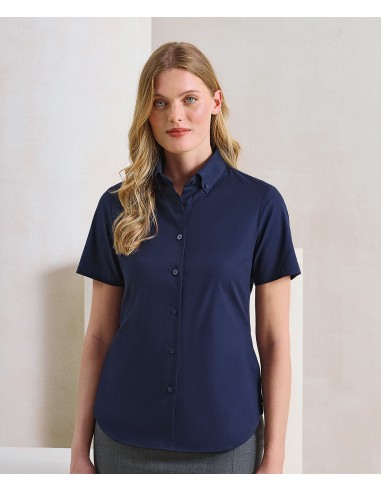 PRE-PR386-Chemisier Oxford Supreme à manches courtes pour femme